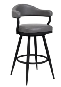 lot 63246 image: AMADOR BARSTOOL IN BLACK POWDER COAT