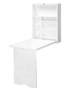 lot 63277 image: HOMECOM COMPACT FOLD OUT WALL MOUNTED