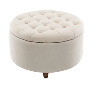 lot 63321 image: Kotter Home Round Tufted Storage Ottoman Retail$185.49