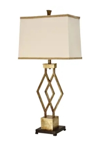 lot 63364 image: STYLECRAFT VINTAGE GOLD TABLE LAMP, ITEM#L312977DS