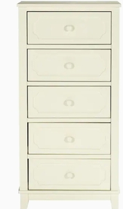 lot 63369 image: LINON HOME DECOR PRODUCTS 5 DRAWER STORAGE CHEST, SIZE 20W X 16 DEEP X 40.25H , 98645PNT01U