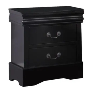 lot 63384 image: LOUIS PHILIPPE TRADITIONAL 2 DRAWER NIGHT STAND
