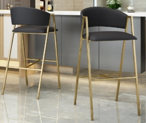 lot 63434 image: Folwell Modern Faux Leather Barstool (Set of 2) by Christopher Knight Home- Retail$269.49