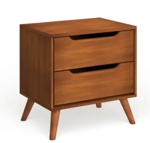 lot 63473 image: Carson Carrington Bodo Mid-century Modern 2-drawer Nightstand Retail$191.49