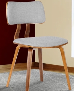 lot 63387 image: Charcoal Carson Carrington Ladeplads Mid century Walnut Chair Retail $109.99
