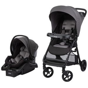lot 37196 image: Stroller and Car Seat - Safety 1st Smooth Ride Travel System with OnBoard 35 LT Infant Car Seat, Monument