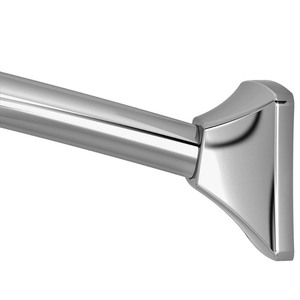 lot 37214 image: Moen Curved Shower Rods Chrome Adjustable Curved Shower Rod
