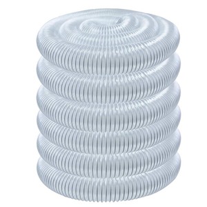 lot 37245 image: POWERTEC 70270 PVC Dust Collection Hose (6 Inch x 50 Feet)