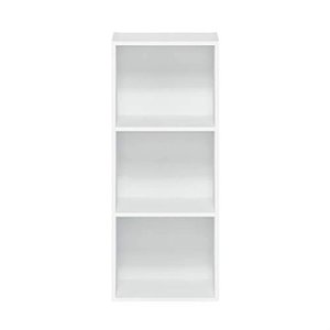 lot 37291 image: Furinno 3-Tier Open Shelf Bookcase, White