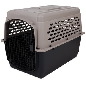 lot 37311 image: Heavy-Duty Pet Kennel Perfect Dog Travel Crate No-Tool Assembly, 40 Long, 70-90 lb, TaupeBlack