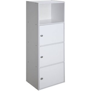 lot 37314 image: Convenience Concepts X-Tra Storage 3-Door Cabinet, White