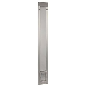 lot 37317 image: Ideal Pet Products 80 Fast Fit Aluminum Pet Patio Door, Small, 5 x 7 Flap Size (Silver)