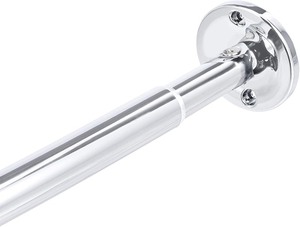 lot 37195 image: Extendable Curved Shower Rod - 48 to 72, Chrome