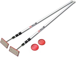 lot 37230 image: ZIPWALL Dust Barrier System, 12Ft Poles - Quick Setup, Easier Cleanup