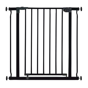 lot 37269 image: Pressure Mounted, Walk Thru, Auto Close Baby Safety Gate with Stay Open Feature, Fits 29.5-36.5 inch Openings
