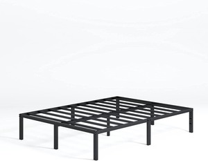 lot 37271 image: Queen Sized - Zinus 14 Inch Classic Metal Platform Bed Frame with Steel Slat Support  Mattress Foundation