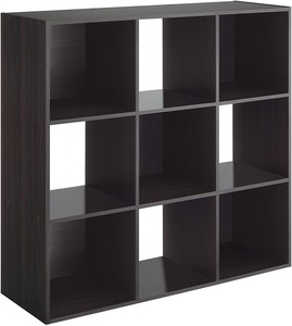 lot 37272 image: 9 Cube Organizer, Espresso, Great for storage, books, or displays
