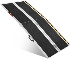lot 37289 image: ORFORD Non Skid Wheelchair Aluminum Ramp 6FT, Suitcase Threshold Ramp with an Applied Slip-Resistant Surface