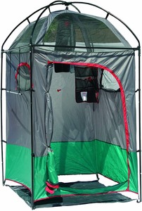 lot 37310 image: Instant Portable Outdoor Camping Shower Privacy Shelter Changing Room Gray
