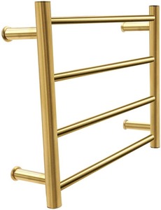 lot 37253 image: Towel Warmer Drying Rack, Electric 304 Stainless Steel Tower Warmer with 4 Heated Bars Wall-Mounted for Bathroom