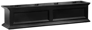 lot 5557 image: Mayne Fairfield 5823B Window Box Planter, 4-Foot, Black