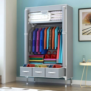 lot 6333 image: Simple Combination Wardrobe Modern Minimalist Household Storage Folding Fashion Multi-color Dustproof And Moistureproof Durable