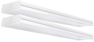 lot 6352 image: Sunco Lighting 8.5  LED Surround Garage Workshop Light 4ft 5000K, Daytime Running Light, 60W, 7200lm, Integrated LED, Prismatic Lens, Wired, Linkable, Flush Mount, ETL, Energy Star, 2-Pack