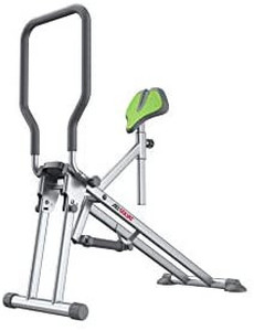 lot 6387 image: As Seen On TV Star Uno Ab Squat Workout Machine - Assist Squat Exercise and Glute Workout to Tone and Firm Muscles, Grey