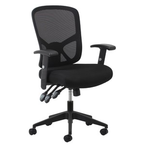 lot 6400 image: Essentials Collection 3 Paddle Ergonomic Mesh High Back Task Chair with Arms and Lumbar Support Black - OFM