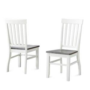 lot 6401 image: Steve Silver Caylie Ivory and Driftwood Side Chair