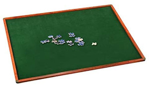 lot 6418 image: Anwenwen 1000 Piece 31 x 25 Inch Capacity Jigsaw Board with Non-Slip Surface for Storage of Puzzles in Progress