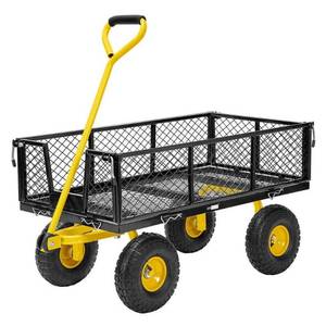 lot 7409 image: VIVOHOME Folding Utility Garden Cart 1100 Lbs Capacity