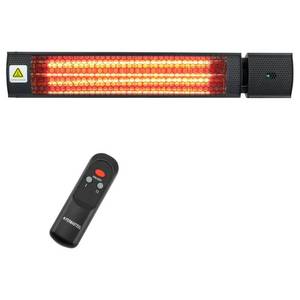 lot 7431 image: Permasteel PH-90203-BK 1500W Electric Mounted Patio Heater with Remote Control for Wall & Ceiling