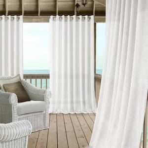 lot 7433 image: Carmen Sheer Extra Wide IndoorOutdoor Sheer Window Curtain