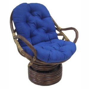 lot 7442 image: Blazing Needles 48-inch Swivel Rocker Cushion - 48l x 24w x 5d