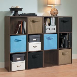 lot 7487 image: ClosetMaid 12-Cube Organizer, Espresso