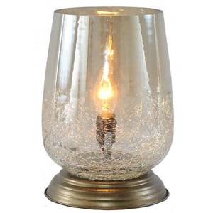 lot 7502 image: River of Goods Metallic Smoke Crackled Glass 7.9-inch Handblown Accent Table Lamp - 5.5L x 5.5W x 7.9H