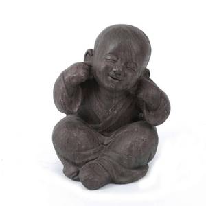 lot 7506 image: Luxen Home MgO Happy Buddha Garden Statue