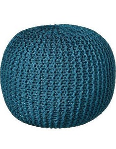 lot 3046 image: Round Knit Pouf