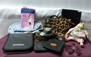 lot 150 image: Capri Leggings, Small Evening Bags, CD Case, Hair Bands, Rabbit Decoration