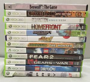 lot 160 image: Multiple XBOX 360 Games, Including Gears of War 3, Minecraft & Lego Jurassic World