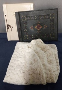 lot 192 image: Womens Poncho, Scrapbooks