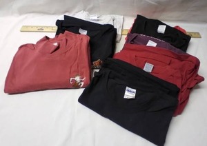 lot 306 image: 7 Mens XL Short Sleeve Tshirts and 1 Long Sleeved Mock Neck Shirt