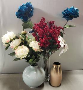 lot 94 image: Vases WFake Flowers