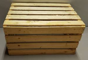 lot 117 image: 12X18 Wooden Crate WHandles