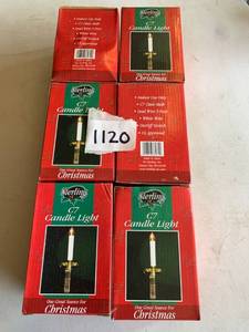 lot 1120 image: Lot of 6 C7 Christmas Candle Lights