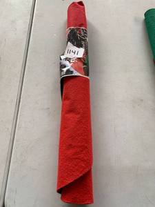 lot 1141 image: Red Christmas Tree Skirt