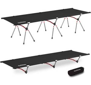 lot 11399 image: Naturehike Folding Camping Cot, Backpacking Portable Lightweight Cot for Adults, Compact for Camping, Hiking, Outdoor & Indoor Use, Heavy Duty Support 330 Lbs