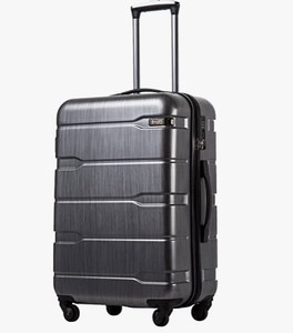 lot 11580 image: Coolife Luggage Expandable(only 28) Suitcase PCABS Spinner Built-In TSA lock 20in 24in 28in Carry on