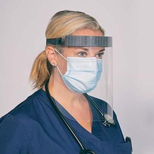 lot 11597 image: TIDIShield Grab N Go Full-Length Disposable Face Shield (Pack of 10), Protective Eyewear with Comfort Foam Band - Essential Medical Supplies - Personal Protective Equipment (TIDIFS96-10PK)